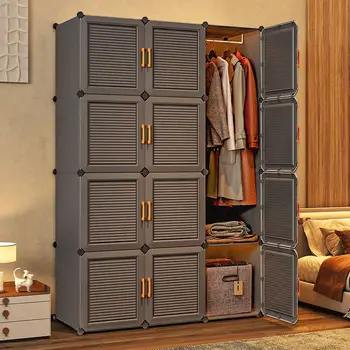 Простота Домашнего гардероба, мебели для спальни, органайзера для одежды, стеллажа для сборки шкафов для хранения, пылезащитного складного шкафчика