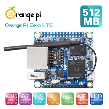 Четырехъядерный одноплатный компьютер Orange Pi Zero LTS 512 МБ H3 с открытым исходным кодом, работающий под управлением Android 4.4, Ubuntu, Debian Image